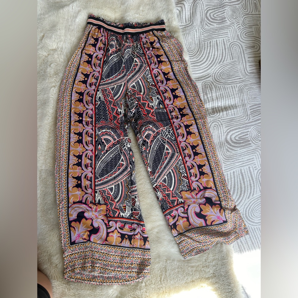 Maeve Anthropologie patterned pants